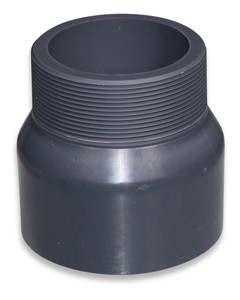 Adapter nipple 90fm x 3"m PVC